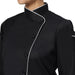 Classic Women Full Sleeve Chef Coat (Black/White) - Free Embroidery - Uwears®