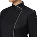 Classic Women Full Sleeve Chef Coat (Black/White) - Free Embroidery - Uwears®