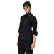 Classic Women Full Sleeve Chef Coat (Black/White) - Free Embroidery - Uwears®
