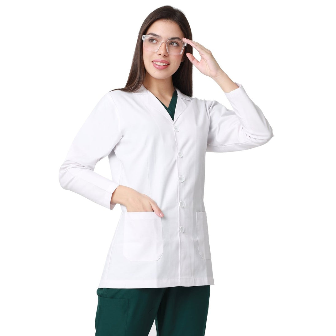 Classic Women's Doctor Apron Coat / Lab Coat Full Sleeves - Free Embroidery - Uwears®