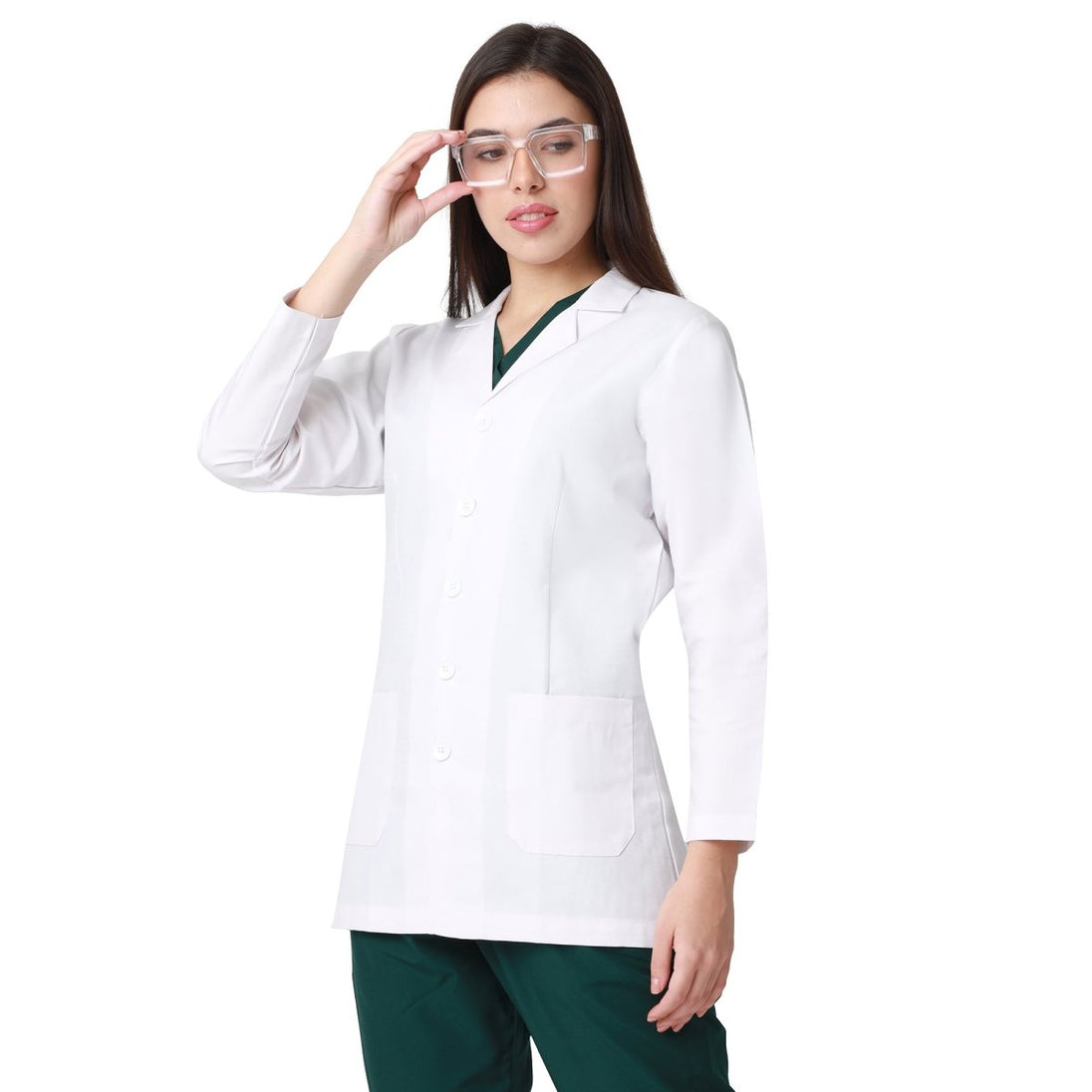 Classic Women's Doctor Apron Coat / Lab Coat Full Sleeves - Free Embroidery - Uwears®