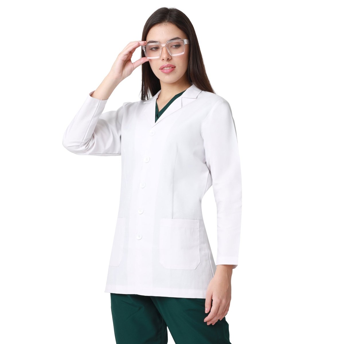 Classic Women's Doctor Apron Coat / Lab Coat Full Sleeves - Free Embroidery - Uwears®
