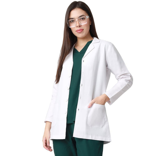 Classic Women's Doctor Apron Coat / Lab Coat Full Sleeves - Free Embroidery - Uwears®