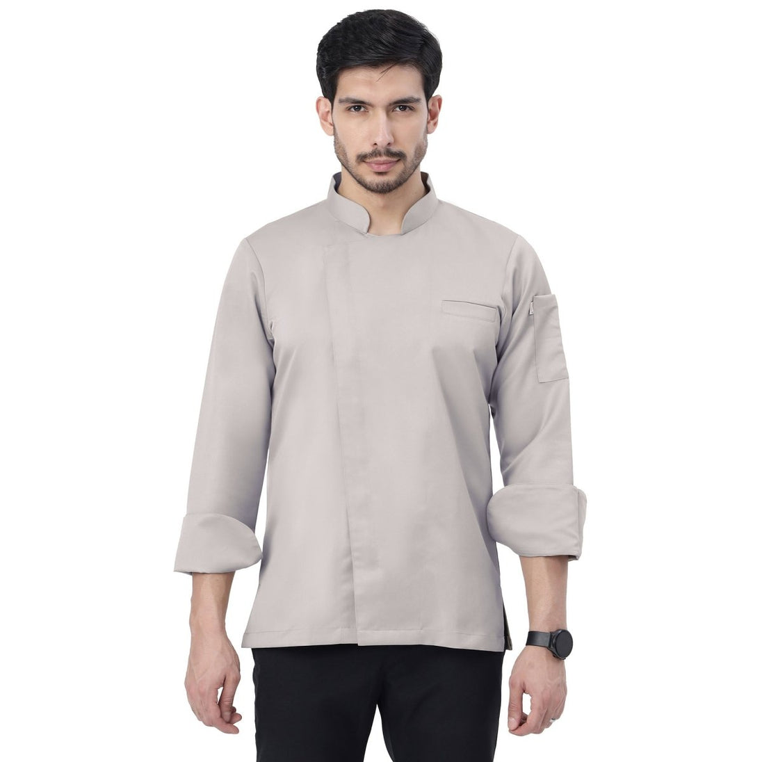 Classic Zipper Chef Coat Unisex Slim Fit (Beige) - Free Embroidery - Uwears®