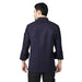 Classic Zipper Chef Coat Unisex Slim Fit (Navy Blue) - Free Embroidery - Uwears®