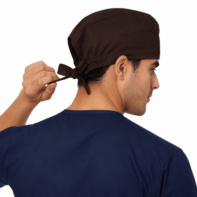 Coffee Brown Scrub Cap Cotton - Uwears®