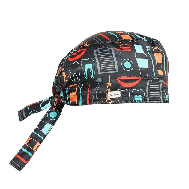 Dental Scrub Cap Satin (Free Embroidery) - Uwears®