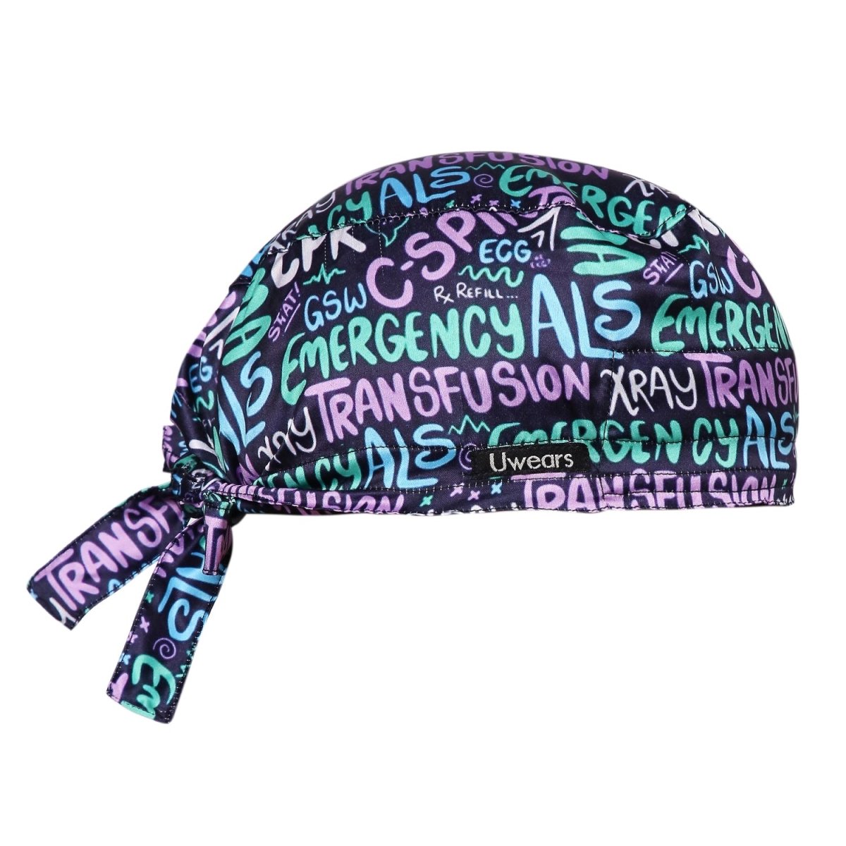 Emergency ALS Scrub Cap Satin (Free Embroidery) - Uwears®