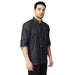 Executive Denim Full Sleeve Chef Coat (Black Grey) - Free Embroidery - Uwears®
