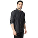 Executive Denim Full Sleeve Chef Coat (Black Grey) - Free Embroidery - Uwears®