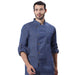 Executive Denim Full Sleeve Chef Coat (Classic Blue) - Free Embroidery - Uwears®