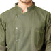Executive Denim Full Sleeve Chef Coat (Olive Green) - Free Embroidery - Uwears®