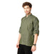 Executive Denim Full Sleeve Chef Coat (Olive Green) - Free Embroidery - Uwears®