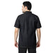 Executive Denim Half Sleeve Chef Coat (Black Grey) - Free Embroidery - Uwears®