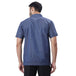 Executive Denim Half Sleeve Chef Coat (Classic Blue) - Free Embroidery - Uwears®