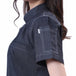 Executive Women's Denim Zipper Chef Coat (Classic Blue) - Free Embroidery - Uwears®