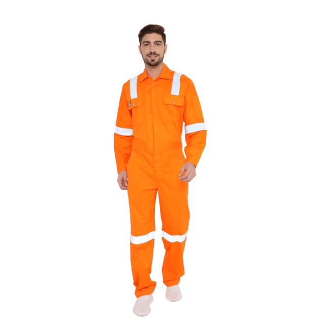 Fire Retardant Boiler Suit Coverall with FR Reflective Tape - Uwears®