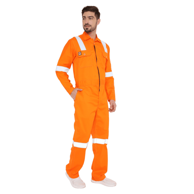 Fire Retardant Boiler Suit Coverall with FR Reflective Tape - Uwears®