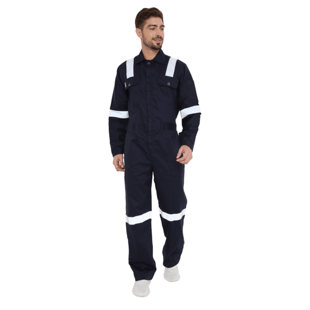 Fire Retardant Boiler Suit Coverall with FR Reflective Tape - Uwears®