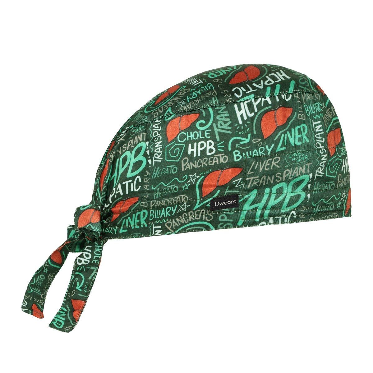 Gastroenterology / Hepatology Scrub Cap Satin (Free Embroidery) - Uwears®