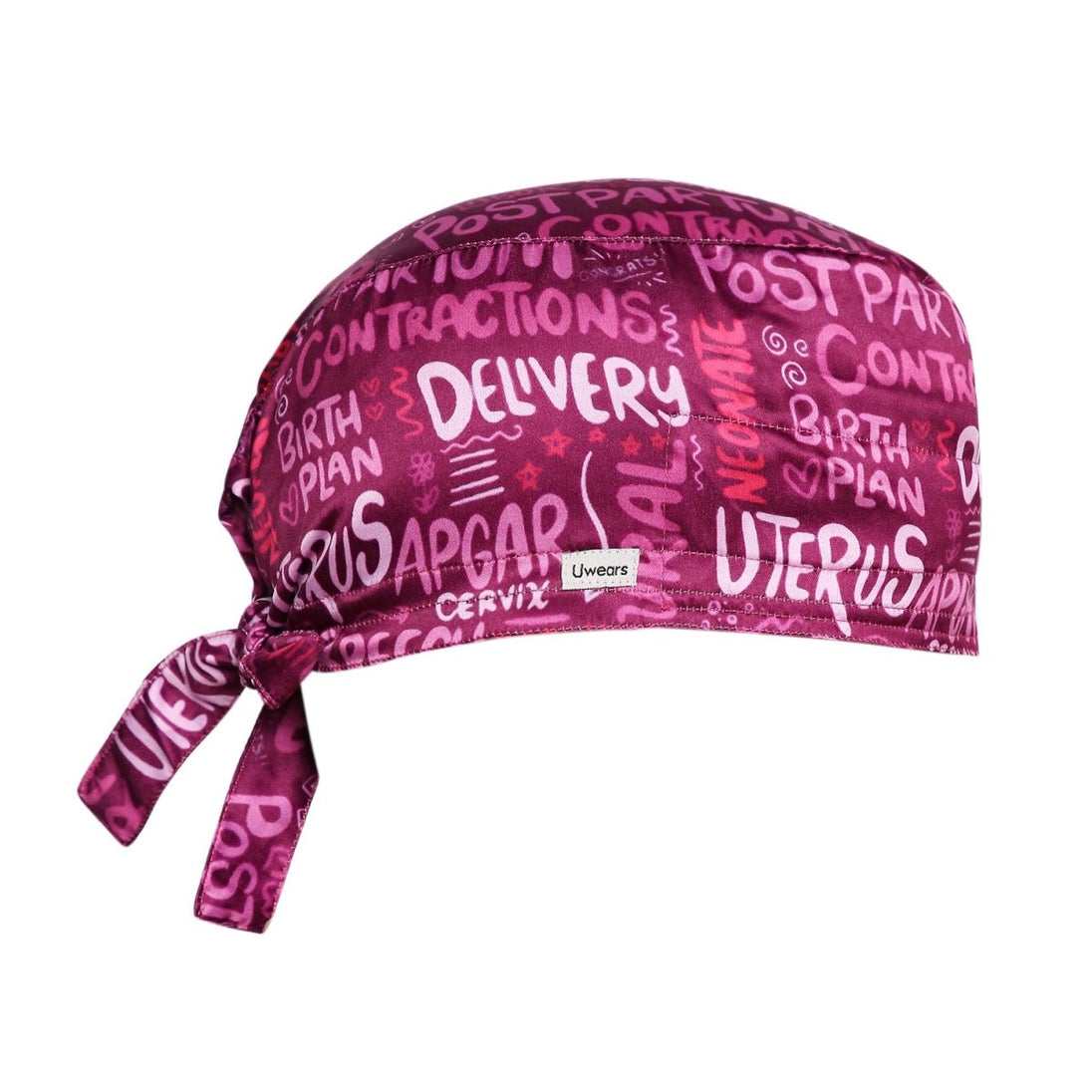 Gynaecology Scrub Cap Satin (Free Embroidery) - Uwears®