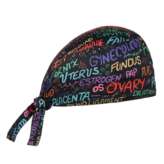 Gynaecology Scrub Cap Satin (Free Embroidery) - Uwears®