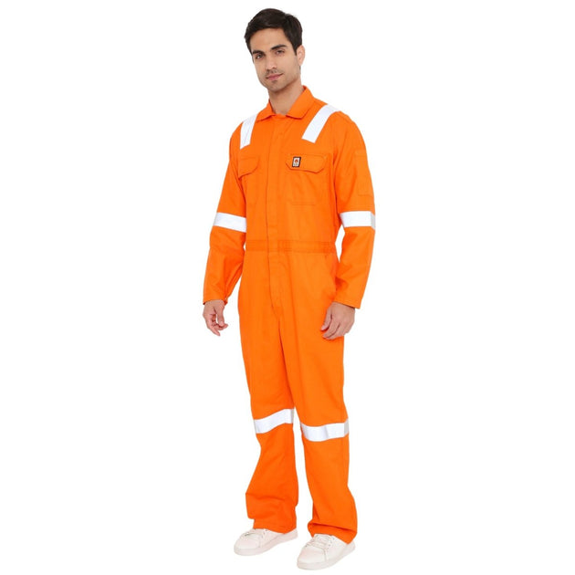 Inherent Fire Retardant IFR Boiler Suit Coverall with FR Reflective Tape - Uwears®