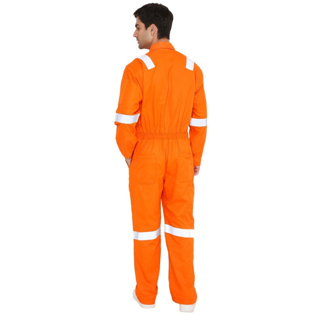 Inherent Fire Retardant IFR Boiler Suit Coverall with FR Reflective Tape - Uwears®
