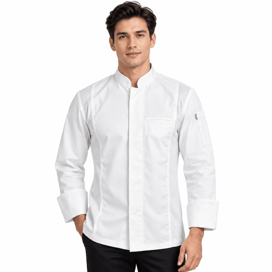 King Mesh Full Sleeve Executive Chef Coat - Uwears®