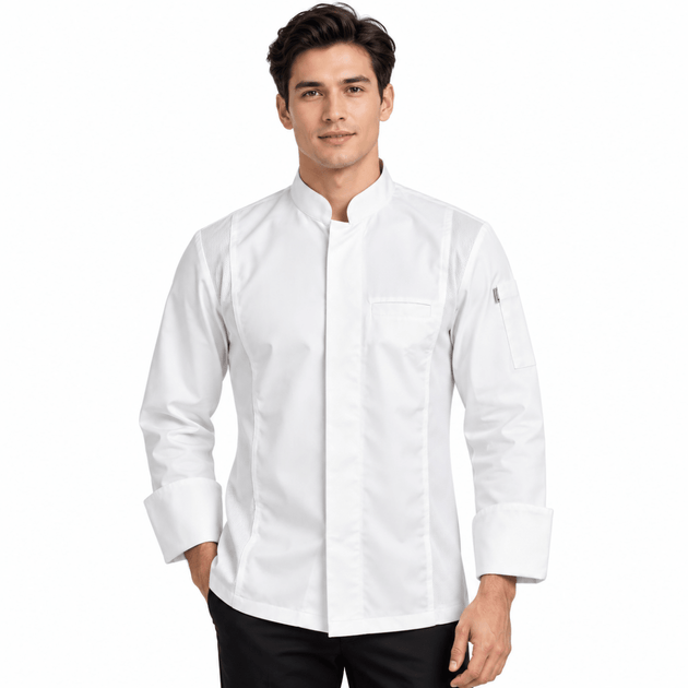 King Mesh Full Sleeve Executive Chef Coat - Uwears®