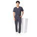 Men's 4 - Way Noir 2.0 Scrub Suit (No Wrinkle) Free Embroidery (SMART FIT) - Uwears®
