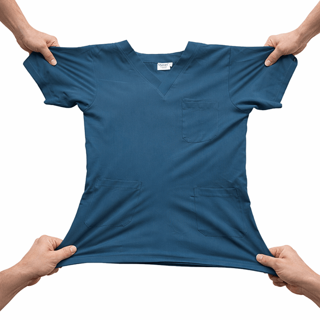 Men's 4 - Way Noir 2.0 Scrub Suit (No Wrinkle) Free Embroidery (SMART FIT) - Uwears®