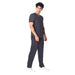 Men's 4 - Way Noir 2.0 Scrub Suit (No Wrinkle) Free Embroidery (SMART FIT) - Uwears®