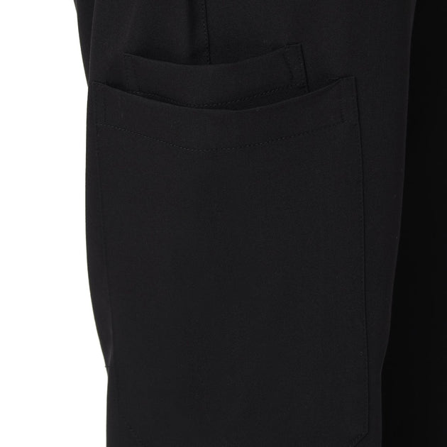 Men's 4 - Way Noir 2.0 Scrub Suit (No Wrinkle) Free Embroidery (SMART FIT) - Uwears®