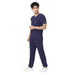Men's 4 - Way Noir 2.0 Scrub Suit (No Wrinkle) Free Embroidery (SMART FIT) - Uwears®