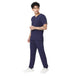 Men's 4 - Way Noir 2.0 Scrub Suit (No Wrinkle) Free Embroidery (SMART FIT) - Uwears®
