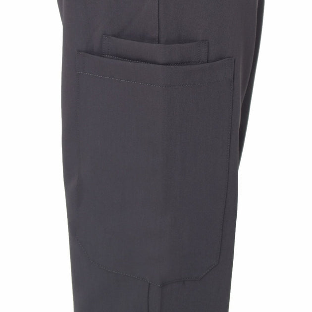 Men's 4 - Way Noir 2.0 Scrub Suit (No Wrinkle) Free Embroidery (SMART FIT) - Uwears®