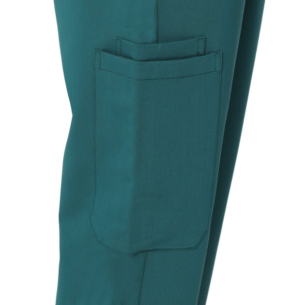 Men's 4 - Way Noir 2.0 Scrub Suit (No Wrinkle) Free Embroidery (SMART FIT) - Uwears®