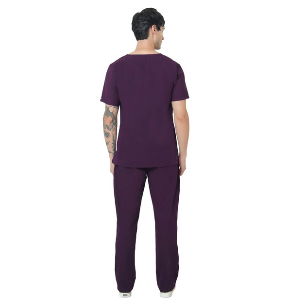 Men's 4-Way Noir 2.0 Scrub Suit No Wrinkle (SMART FIT) - Uwears®