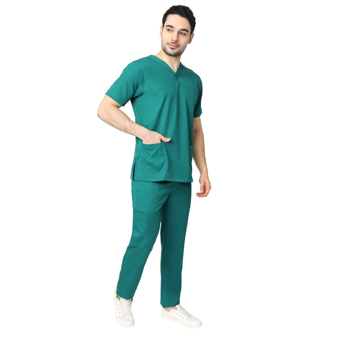 Men's Aqua Scrub Suit 2 - Way Stretch / Liquid Repellant Free Embroidery (SMART FIT) - Uwears®