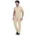 Men's Beige Spa / Salon Top and Bottom - Uwears®
