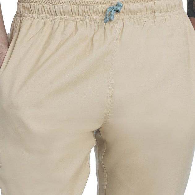 Men's Beige Spa / Salon Top and Bottom - Uwears®