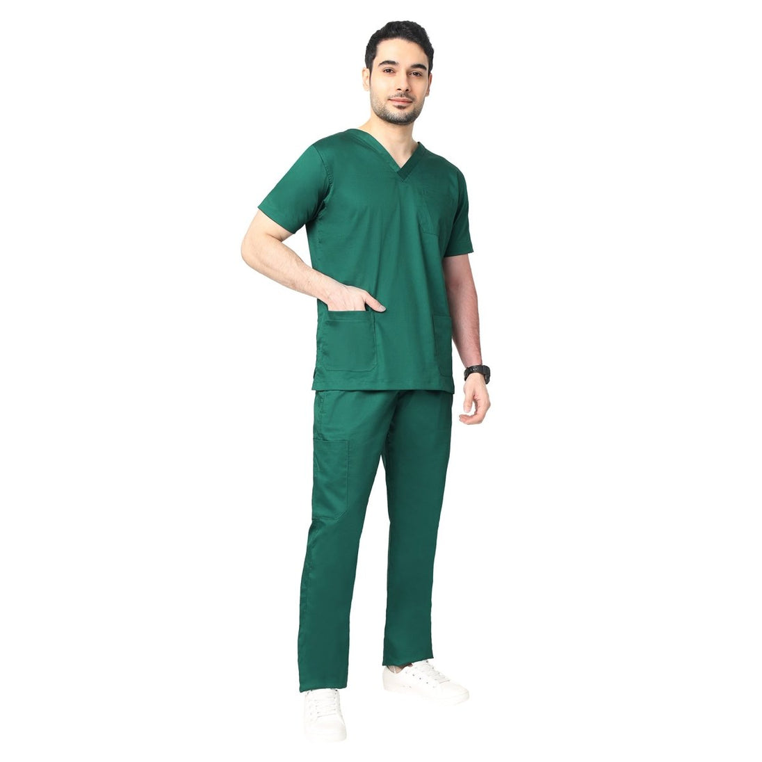 Men's Power Stretch 2.0 Scrub Suit 2 - Way Stretch Free Embroidery (SMART FIT) - Uwears®