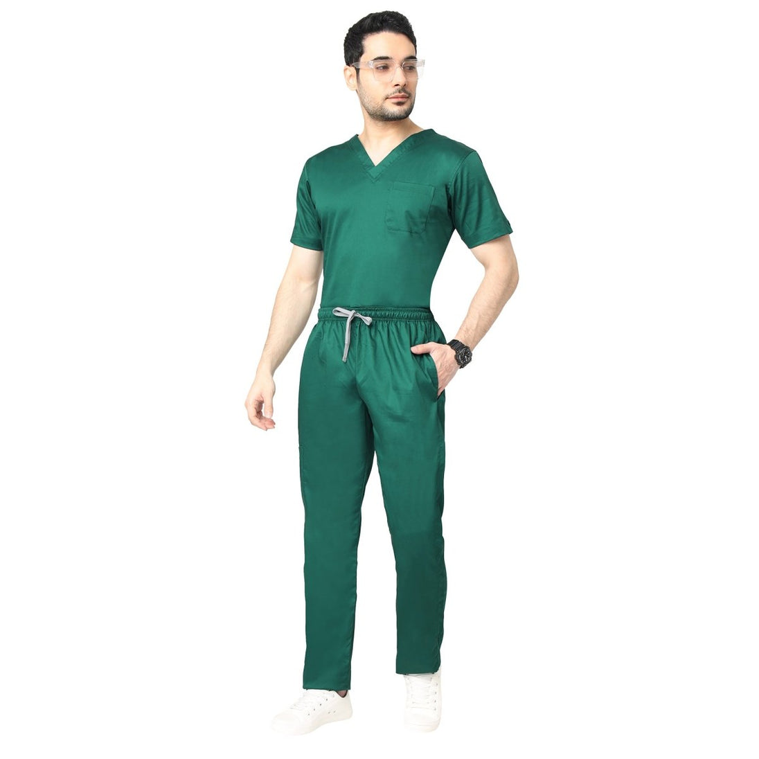 Men's Power Stretch 2.0 Scrub Suit 2 - Way Stretch Free Embroidery (SMART FIT) - Uwears®