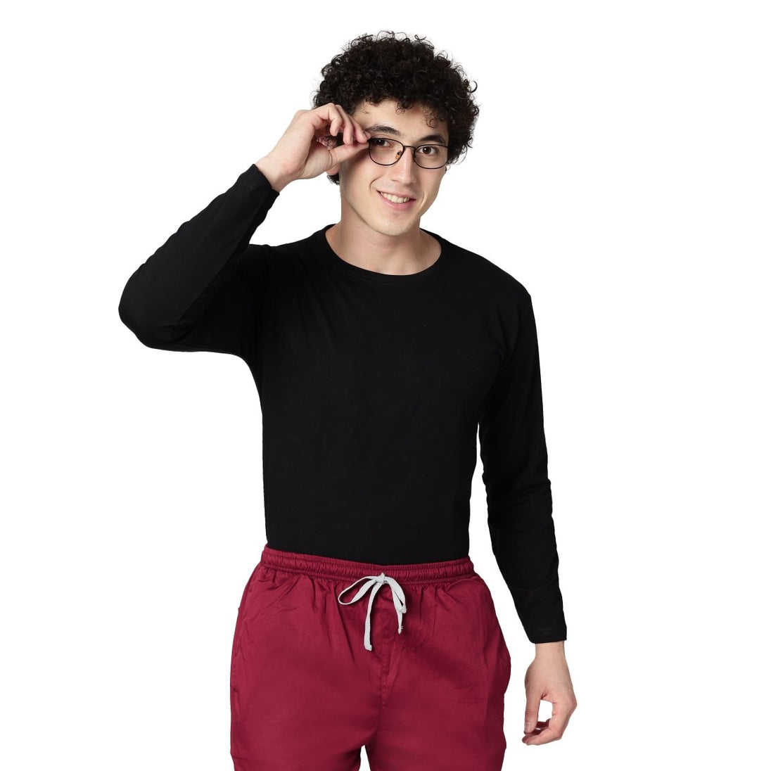 Men's Premium Black Under Scrub Top - Uwears®