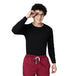 Men's Premium Black Under Scrub Top - Uwears®