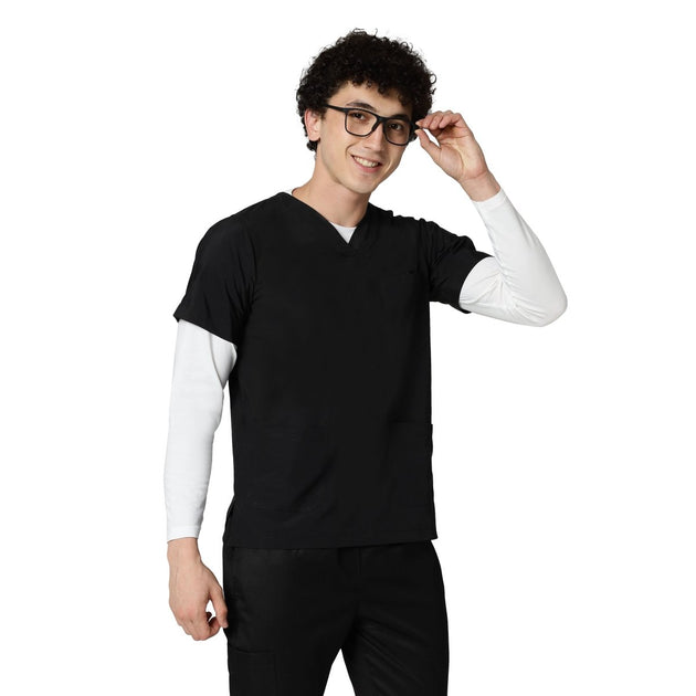 Men's Premium White Under Scrub Top - Uwears®