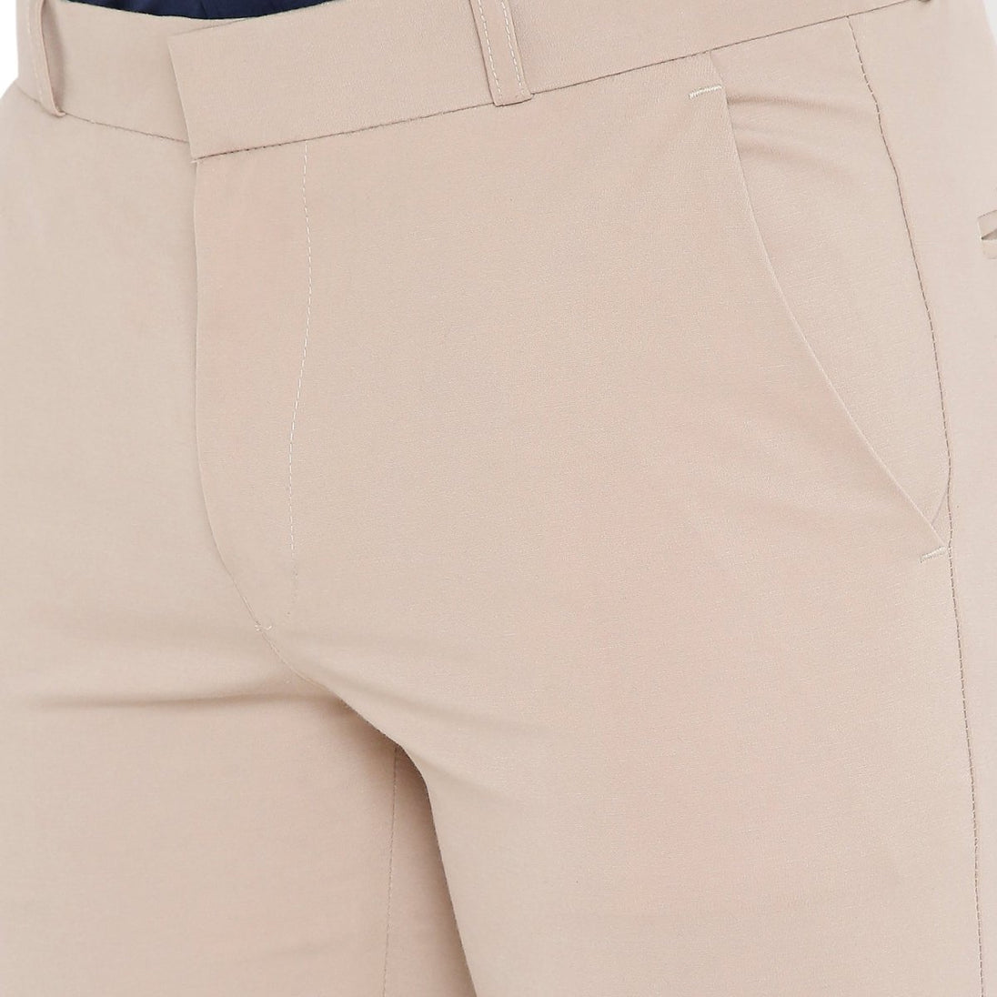 Men's Solid Lycra Stretch Formal Trouser - Uwears®