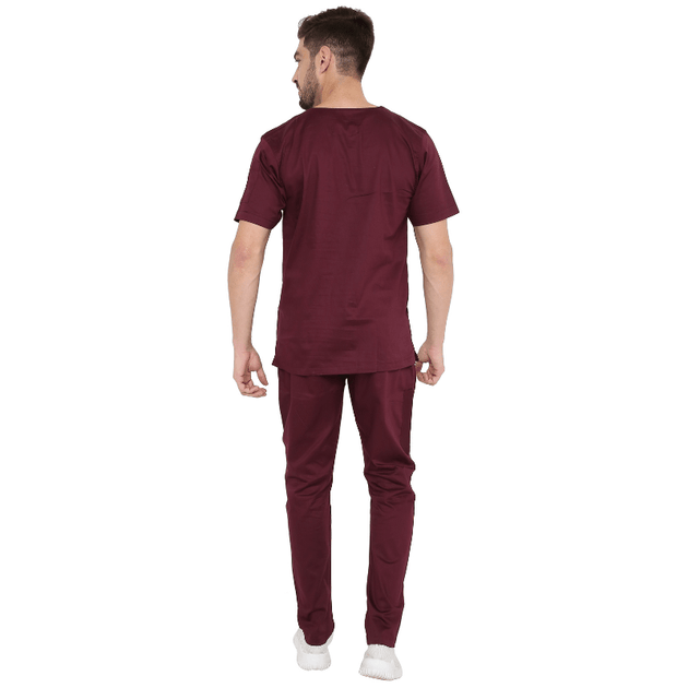 Men's Stretch Scrub Suit LYCO V - 2 Free Embroidery (SLIM FIT) - Uwears®