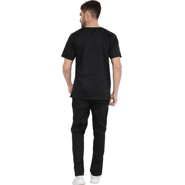 Men's Stretch Scrub Suit LYCO V - 2 Free Embroidery (SLIM FIT) - Uwears®